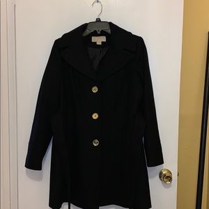 Michael Kors petite large black coat